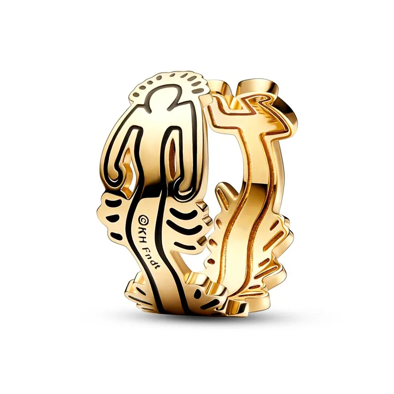 Pandora Original S925 Pure Bank Popular Love Ring är lämplig för DIY -modesmycken tillbehör