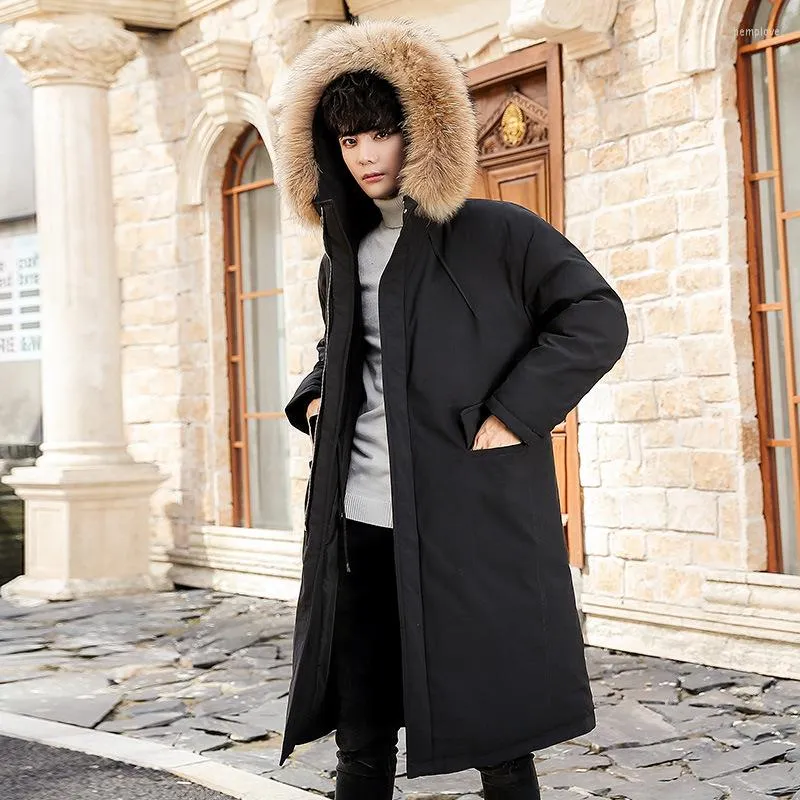 Mens long winter coat with hood cheap