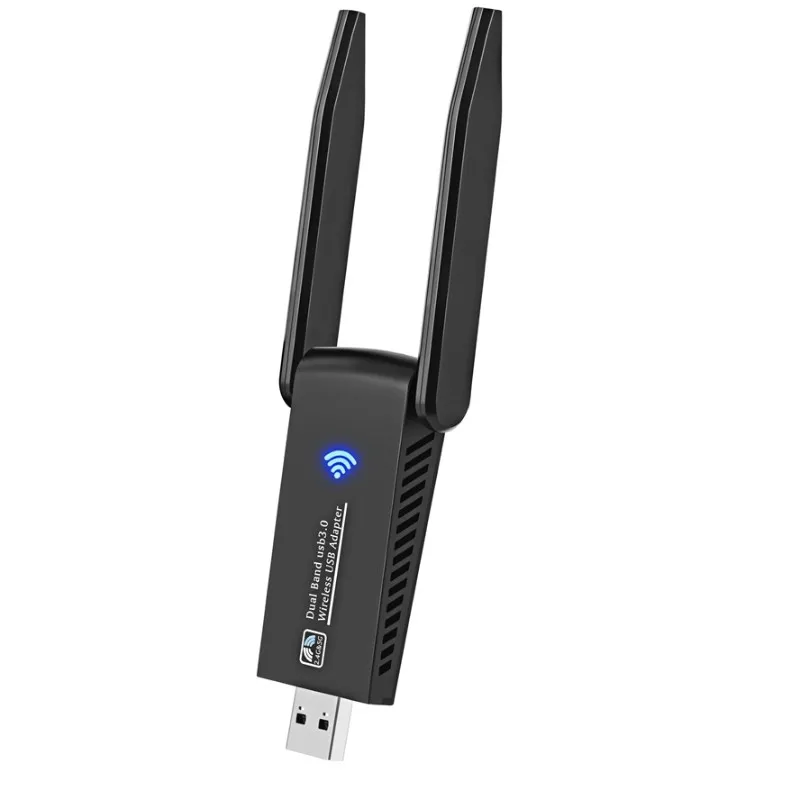 Stabilny 1300 m Szybki silny pulpit Sygnał Laptop Wi-Fi odbiornik USB 3.0 Bezpłatny dysk 2,4G/5.8G Podwójny pasmo bezprzewodowe adaptery sieciowe