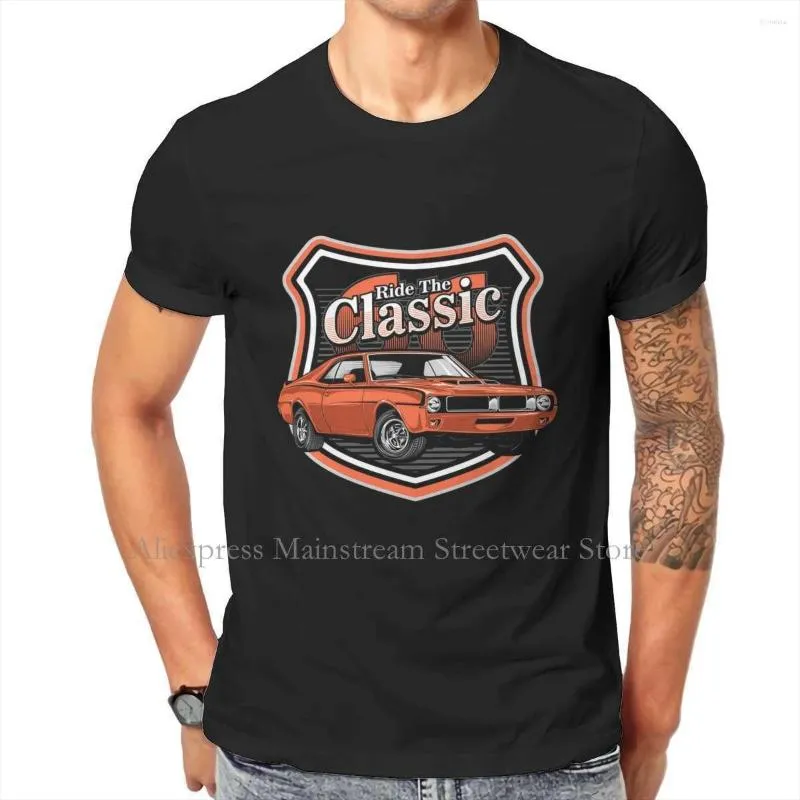 Men's T Shirts Ride Classic Hipster 2023 TShirts Men Style Fabric Tops Shirt Round Neck Oversized