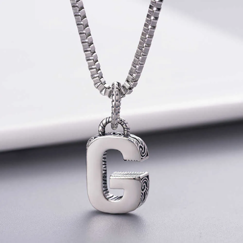 20% OFF 2023 New Luxury High Quality Fashion Jewelry for same ancient family double Thai silver 26 English letters necklace high version jewelry