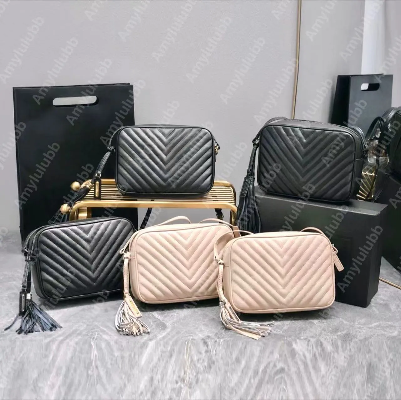 Tasarımcı Kadın Çanta Lou Kamera Çantası Bej Omuz Çantaları Lüks Çanta Bayan sac de luxe Çanta Akşam Çanta Messenger Kadın sacoche lüks çantalar bolsos eyer