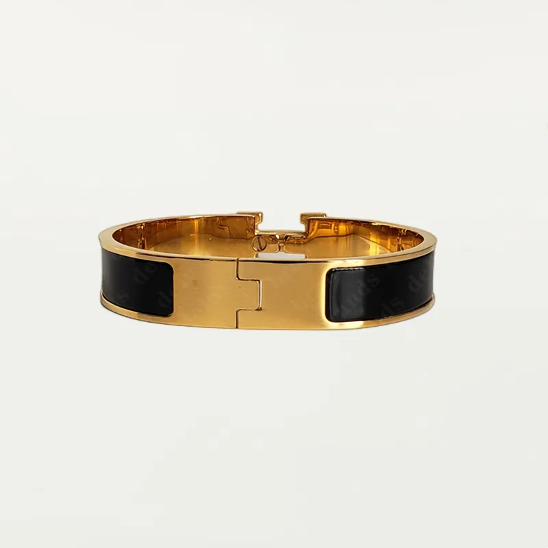 Bracelet en acier inoxydable classique de haute qualité 18k bracelet en or bracelet de luxe bracelet en émail hommes femmes