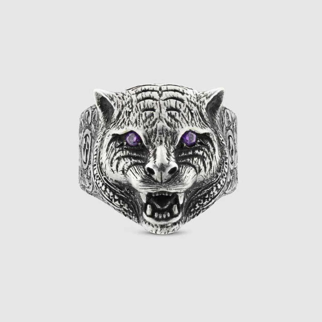 60% OFF 2023 New Luxury High Quality Fashion Jewelry for same antique double tiger head ring straight jewelry