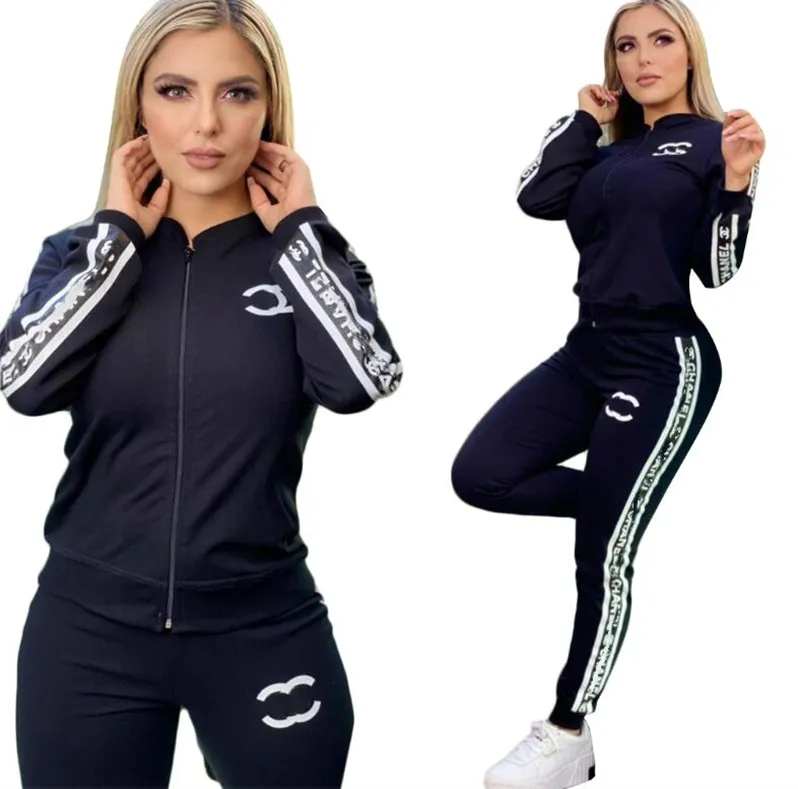 24SS Spring New Women's Tracksuits Luksusowa marka Moda Casual Sports Designer TrackSuits 2 -częściowy zestaw J2572