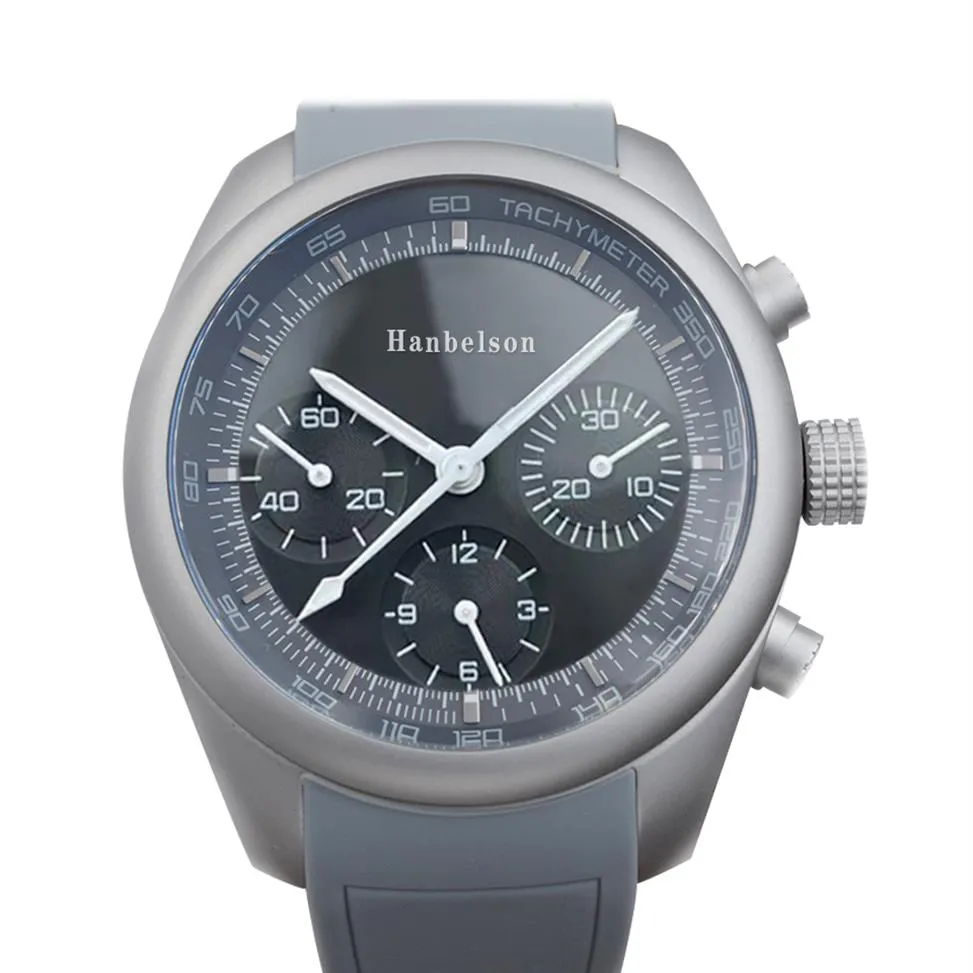 2022 Mens Watch Vk quartz movement 2813 automatic movement Black face Wristwatches steel metal strap 42mm relojes de lujo229D