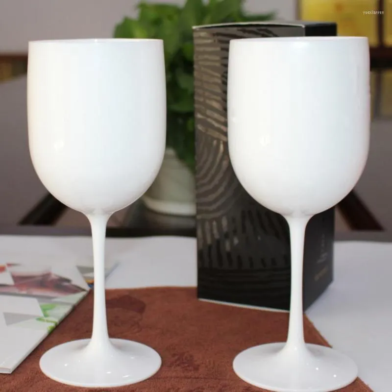 Tasses soucoupes joli gobelet monocouche verre à vin rouge grande capacité en forme de tambour résistant aux chutes en plastique Cocktails