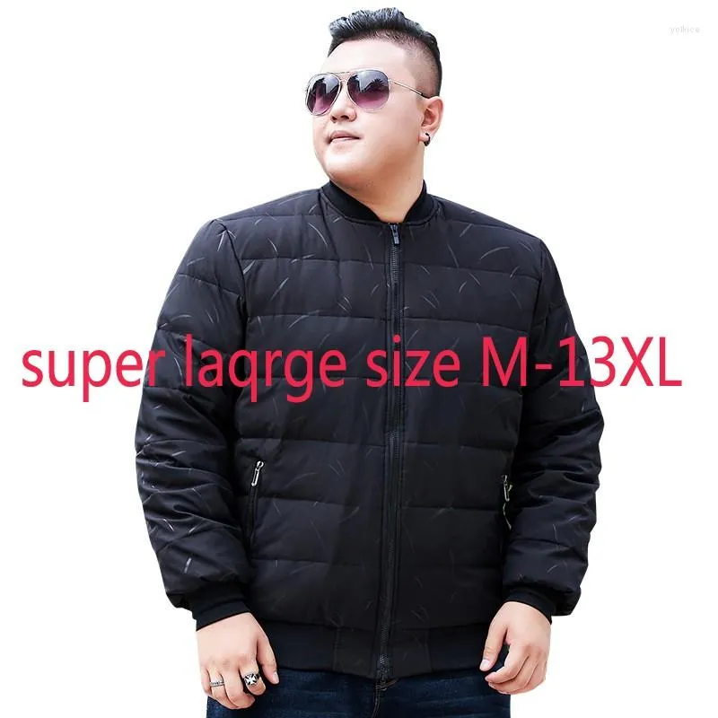 Men's Down Arrival Fashion Super Large Jacket Short White Duck Thick Loose Casual Winter Coat Men Plus Size M-10X11XL12XL13XL