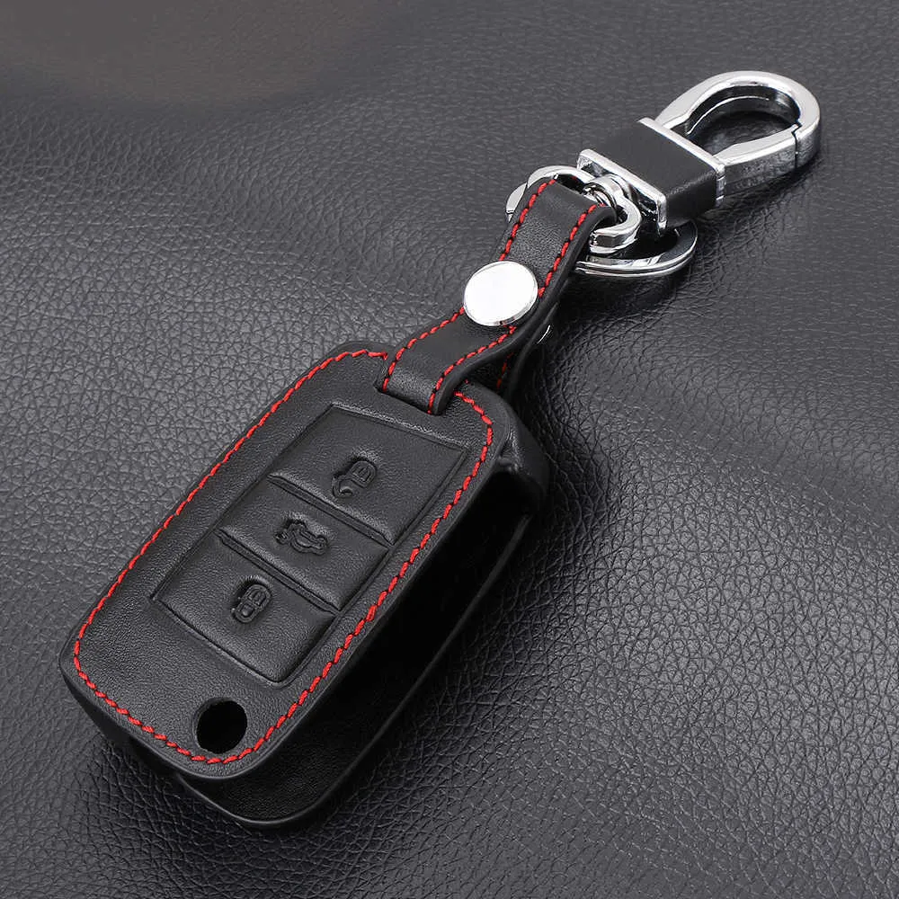 Leather Keychain Keyring For Cupra E-Racer Car Holder Black New w