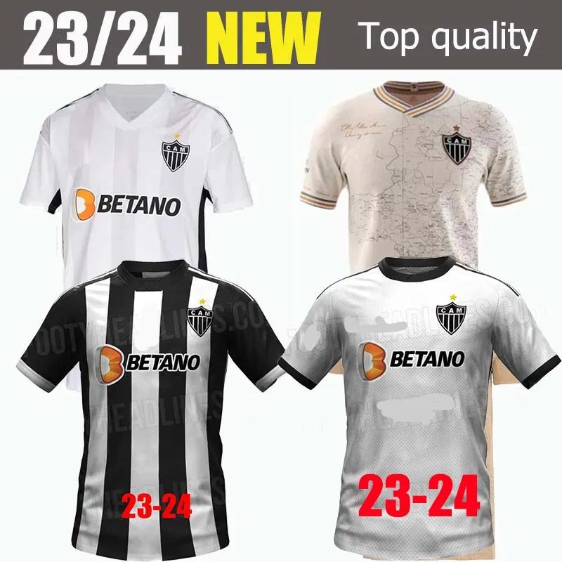 23 24 Atletico Mineiro voetbalshirts G. Arana Nathan Silva Vargas Manto Da Massa 113 Speciale editie Champions 2022 2023 Fred Cazares Otero Home Away voetbalshirt