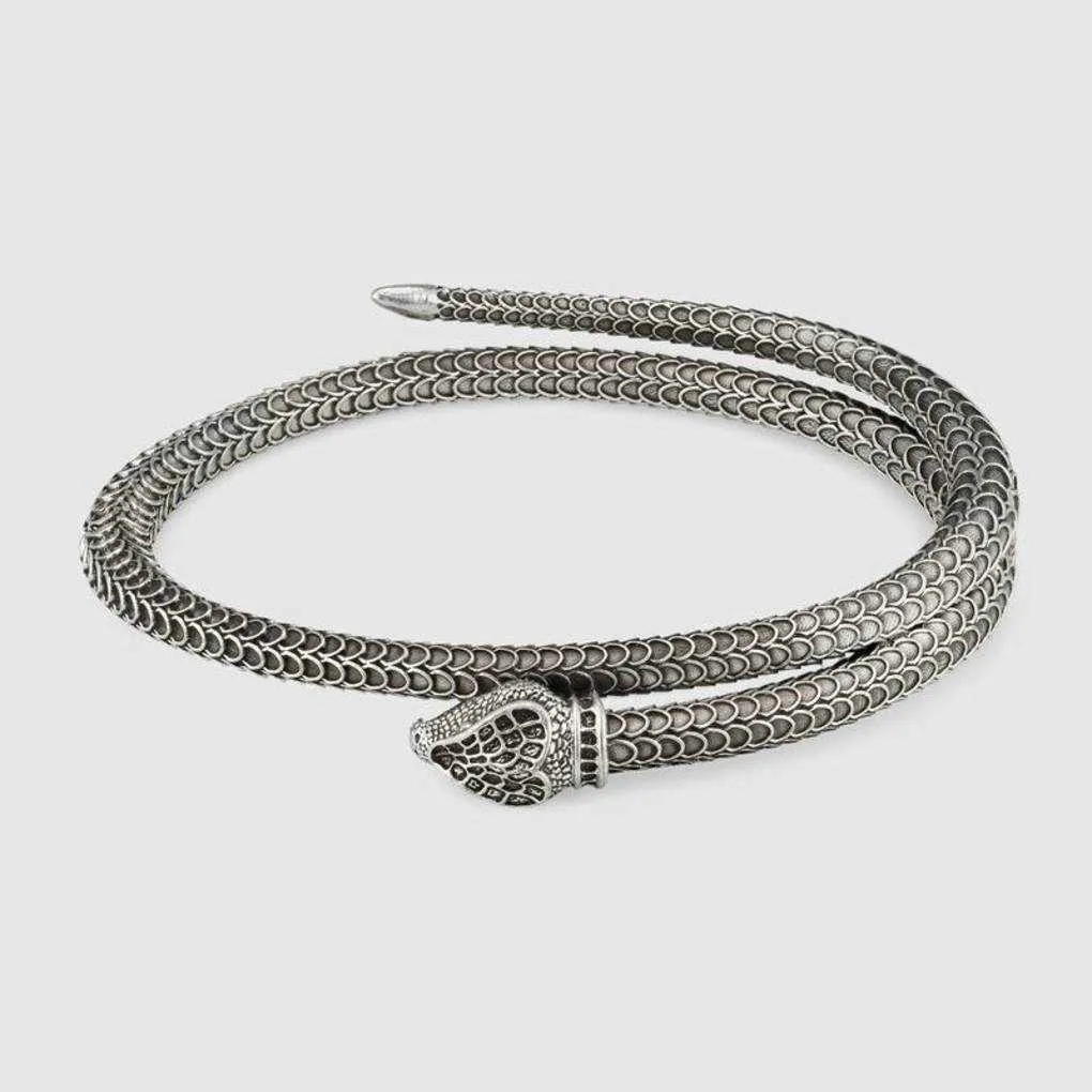 Collezione di moda braccialetto 2023 Nuovi gioielli di moda di lusso di alta qualità per braccialetto in argento tailandese Coda di serpente Amanti maschili e femminili Bracciale punk Bocca aperta Jewe