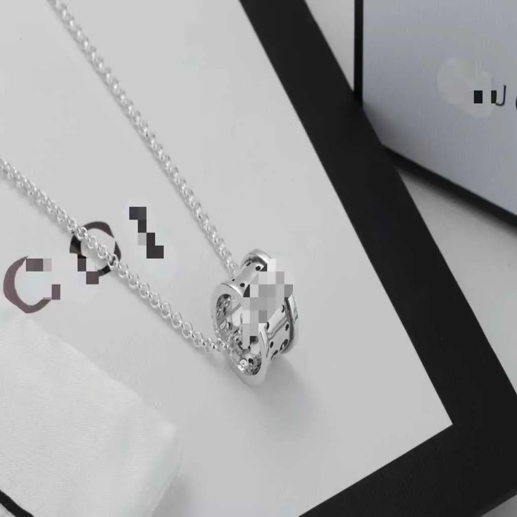 Fashion Collection 2023 New Luxury High Quality Fashion Jewelry for High-quality silver ring fortune necklace personality simple light luxury collarbone chain