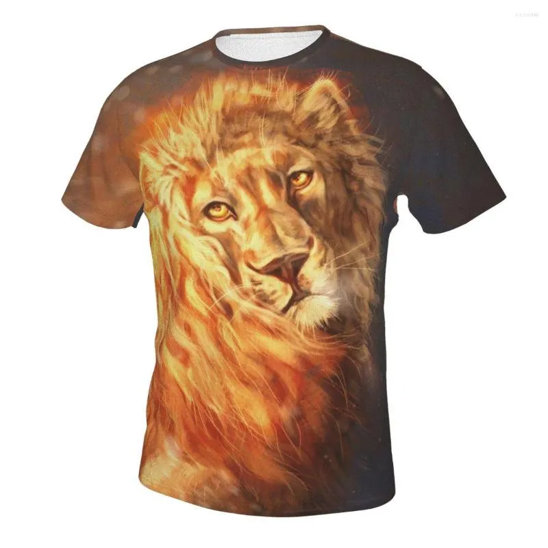 Men's T Shirts The Lion Shirt Men High Quality Aesthetic Cool Vintage T-Shirt Harajuku Streetwear Anime Funny