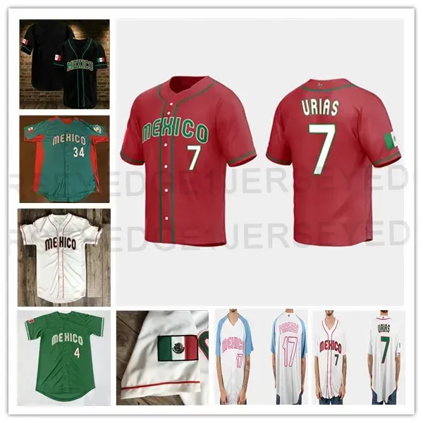 Team Mexico 2023 World Baseball Classic WBC Jersey Julio Urias Alex Verdugo Jesus Cruz Luis Urias Rowdy Tellez Jose Urquidy Jake Sanchez Adrian Martinez Javier Assad