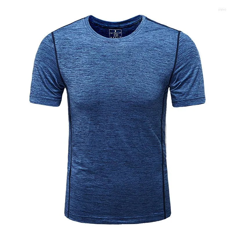 Men's T Shirts 2023 Summer Men's T-shirt Quick-drying Clothes Trend Fitness Half-sleeved Fashion Plus Size