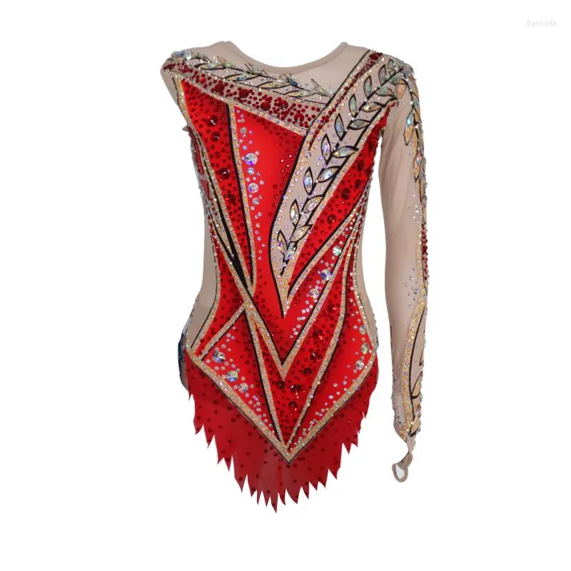 Stage Wear Liuhuo Rhythmic Gymnastics Leotards Dames Performance For Competition Girls Latin Costume