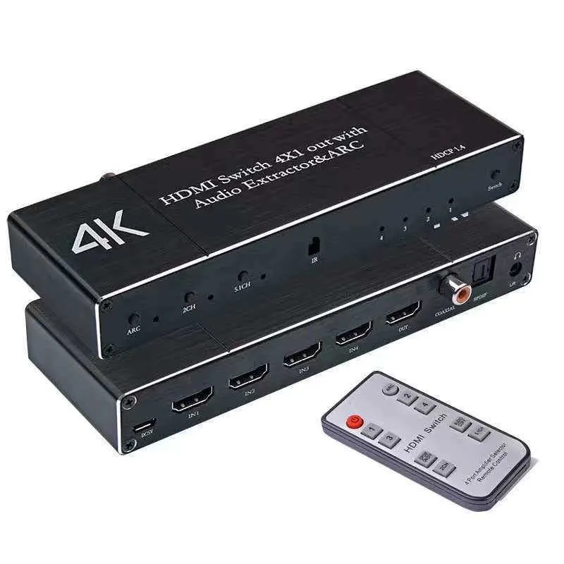 Commutateur audio 4Khdmi fourcut one hdmi fourport avec séparation 4KX2K 60HZ HDR