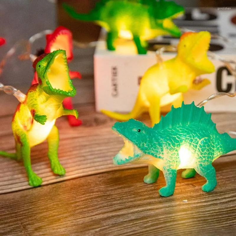Cordes 3M 20LED dinosaure noël guirlande lumineuse enfants chambre cadeau guirlande fête anniversaire jouets Led guirlandes lumineuses