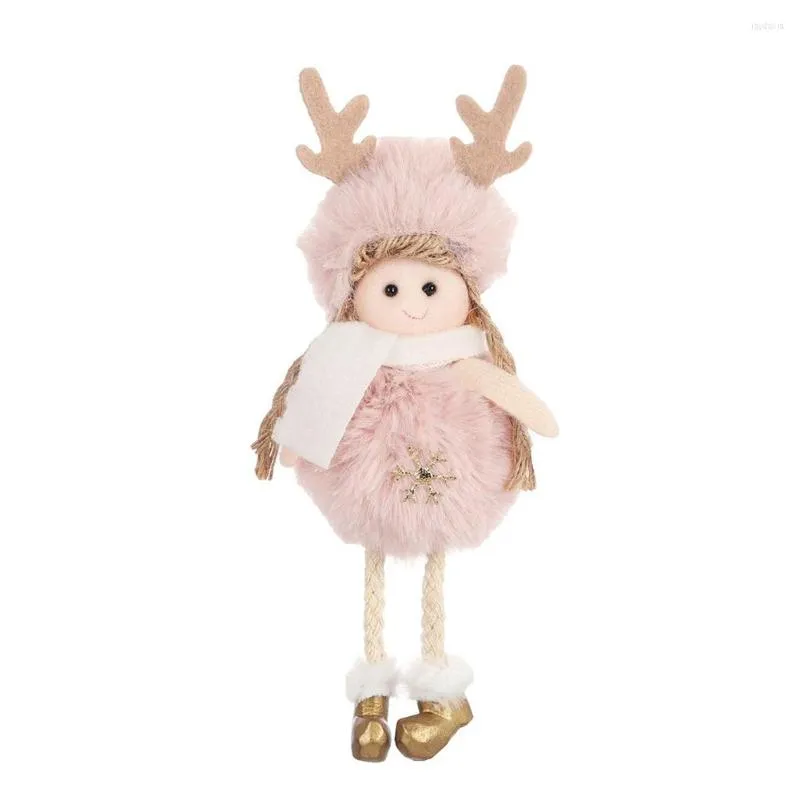 Kerstdecoraties 4 stks plush angel mooie charme kind schattige poppen cadeau boom hanger voor huis feestelijke feestartikelen