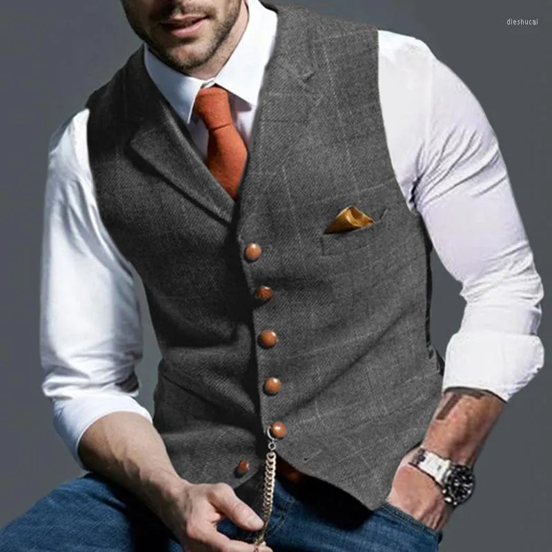 Men's Vests Designer Vest For Men Casual Plaid Slim Coat Beer Steampunk Formal Wear 1001 Nights Costume Business