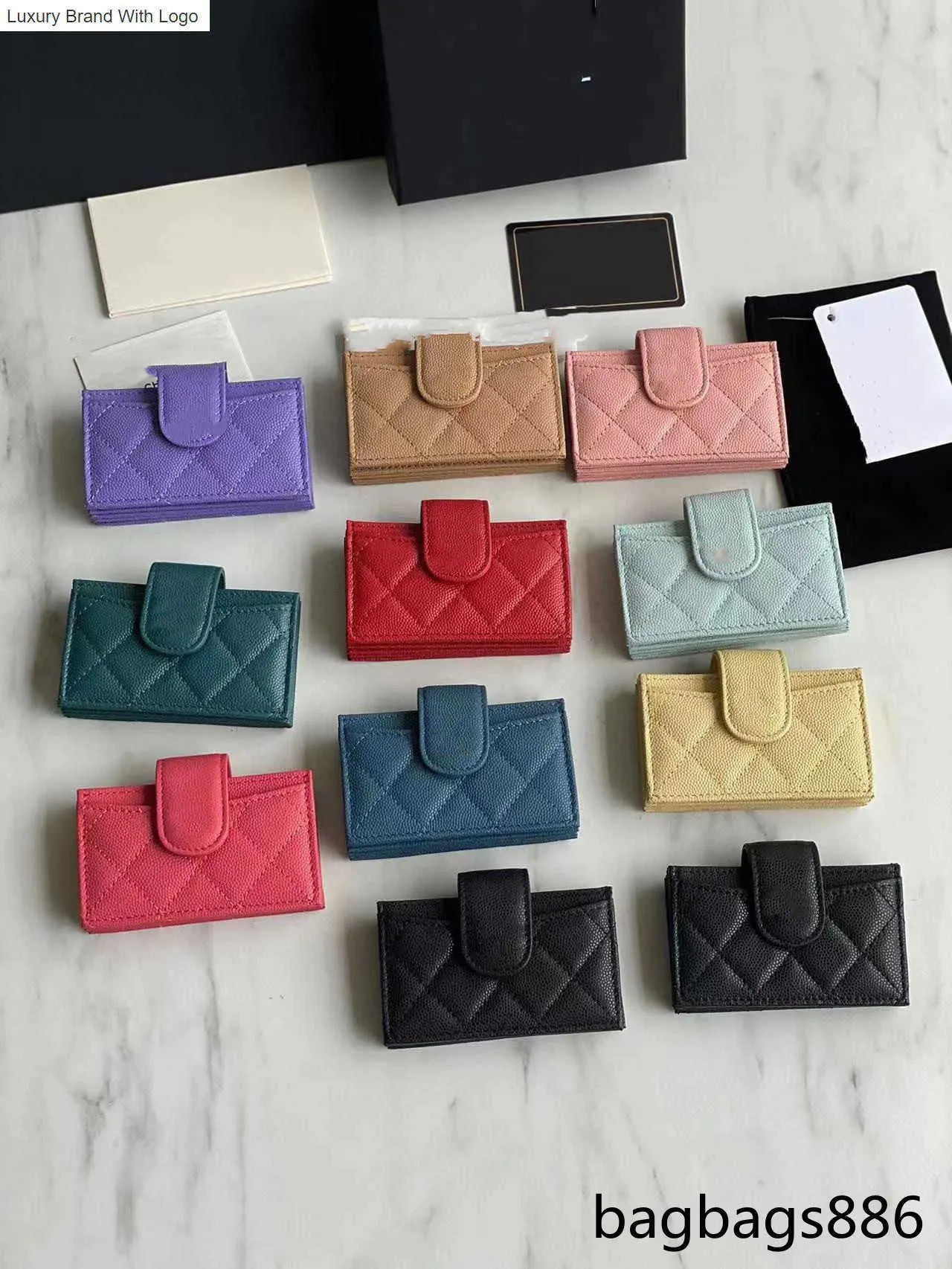 CCバッグコインプロクス5Aハイエンドファッション女性デザイナーコイン財布ウォレットブラックピンク財布革の豪華なハンドバッグの財布のポケット内側の卸売価格