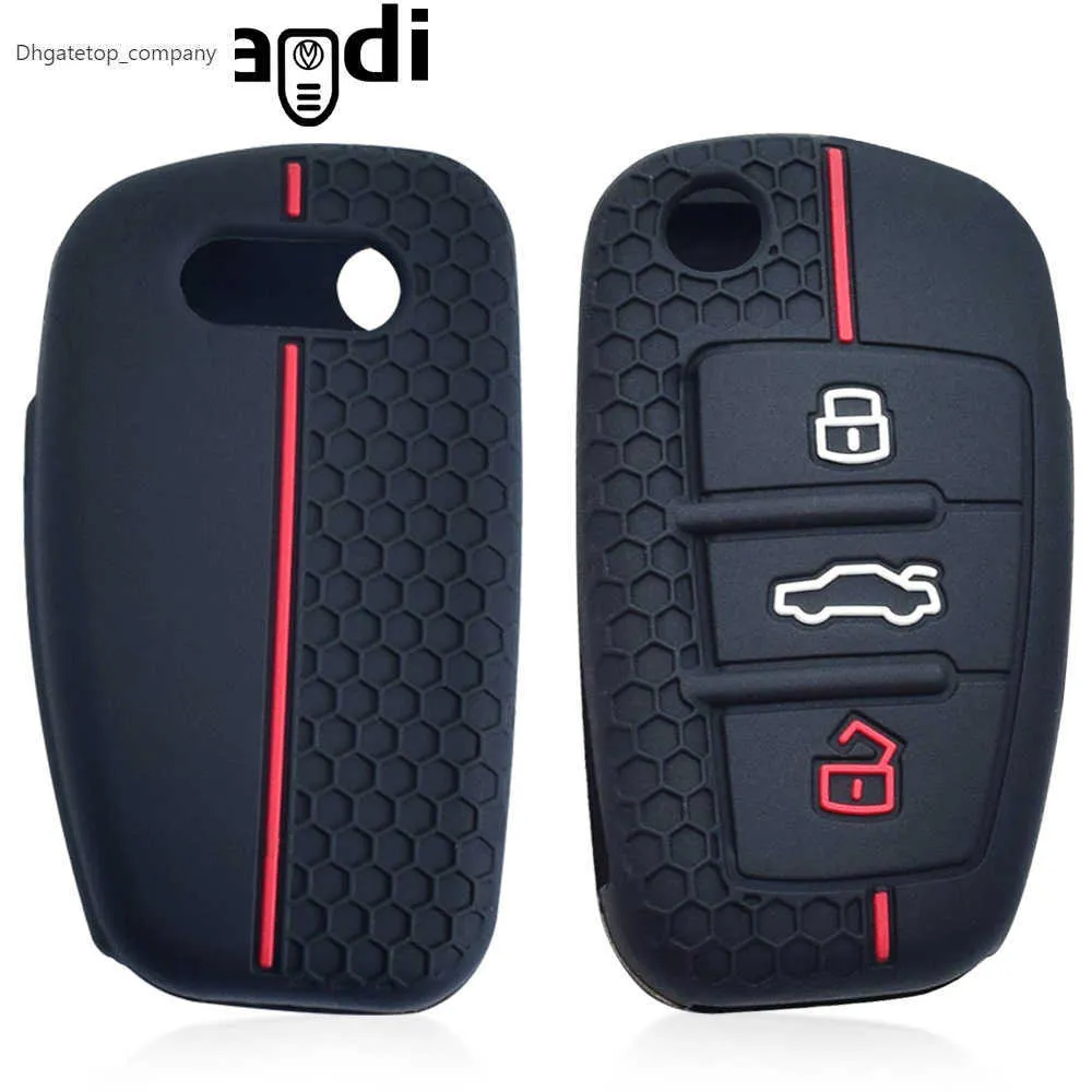 Mode TPU Auto Flip Schlüssel Fall Abdeckung Shell Für Audi A1 A3