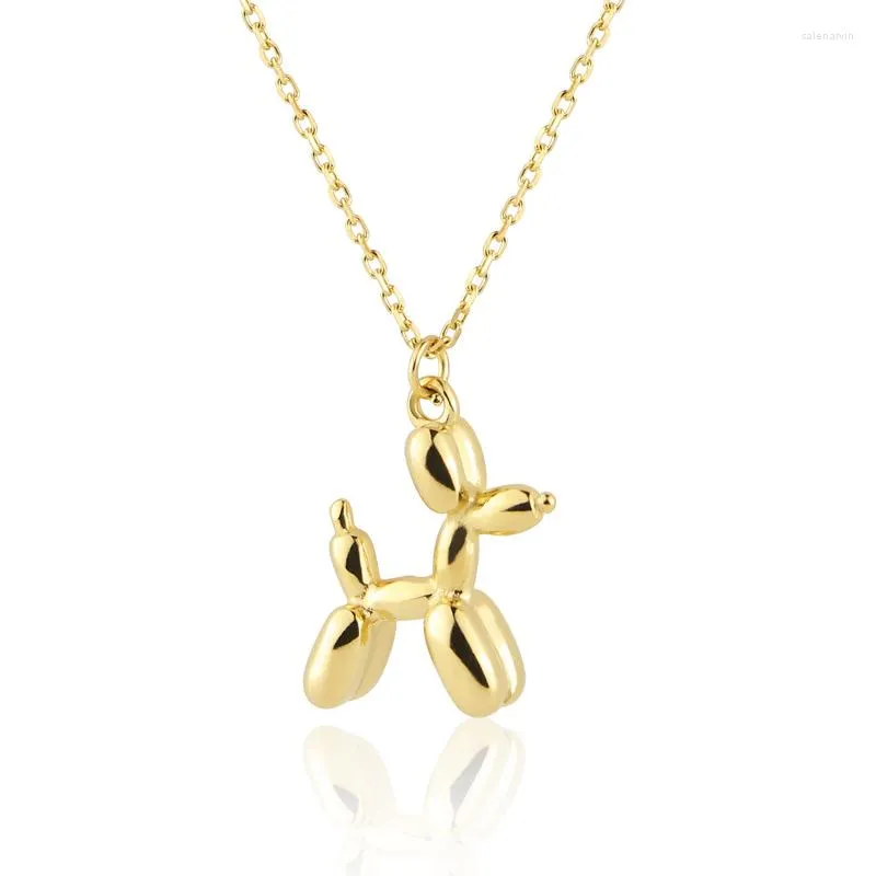 Chaînes Mode Classique En Acier Inoxydable Animal Mignon Chiot Pendentif Collier Pour Femmes Amour Cadeaux Bijoux En Gros