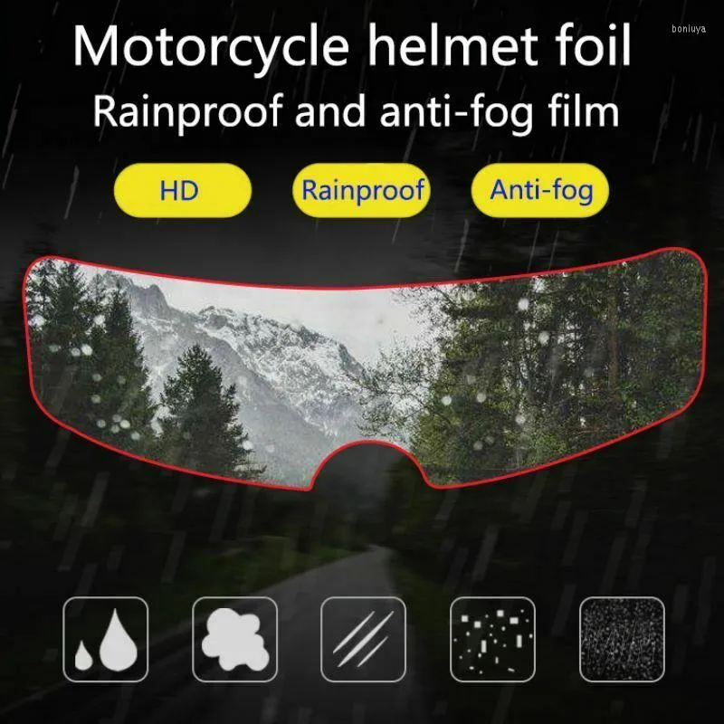 Motorcycle Helmets 1pcs Helmet Sunshade Antifog Film HD Transparent Antireflective For Full Half Open Front