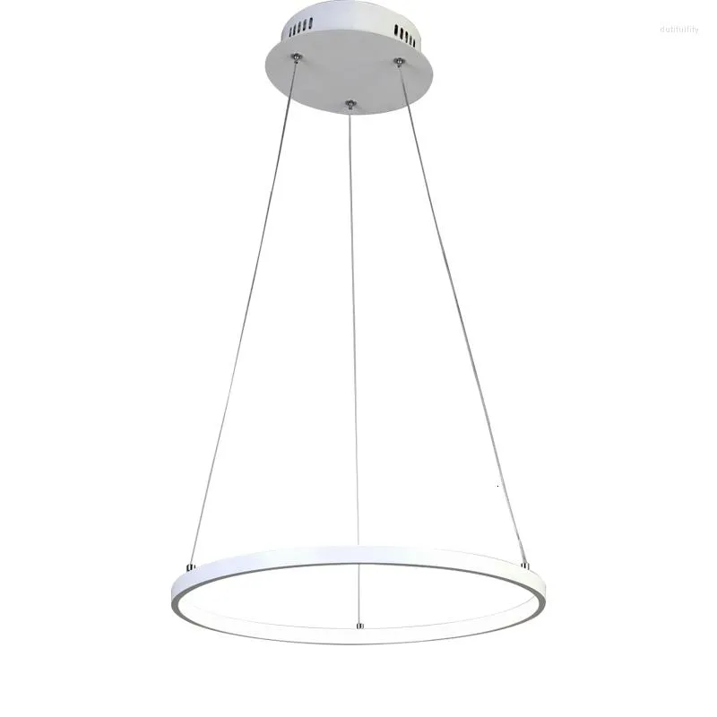 Pendant Lamps European Led Round Ring Lamp Living Room Light Lamparas De Techo Colgante Luminaire Suspendu