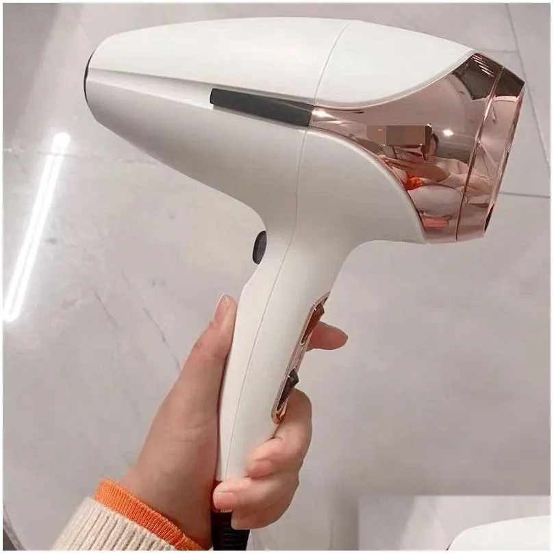 Hair Dryers Air Dryer Professional Salon Tools Blow Heat Super Speed Blower Dry Eu Uk Plug Drop Delivery Products Care Styling Dhuwn