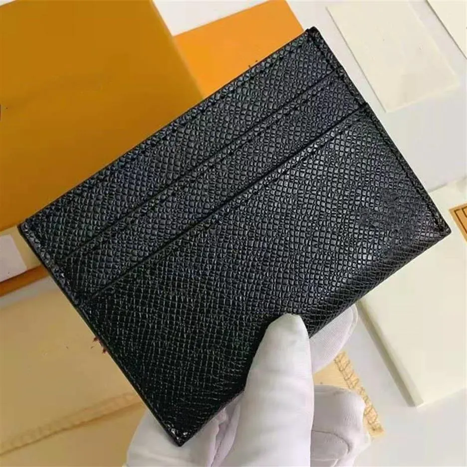 Beroemde Luxury's Flower Print Credit Card Holder Men Dameskaarten Holders Leer Mini Wallets Munt Pas Pocket Interieur Slot Pocke214R