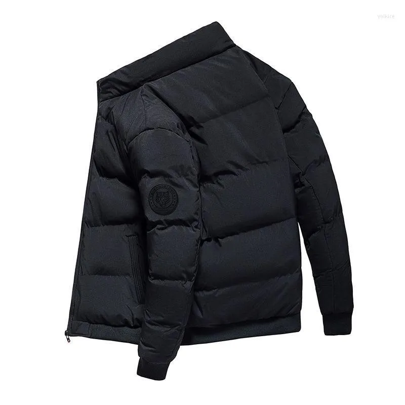 Chaqueta de abrigo de algodón de otoño e invierno 2023 para hombre, chaqueta de moda joven, ropa de terciopelo, béisbol