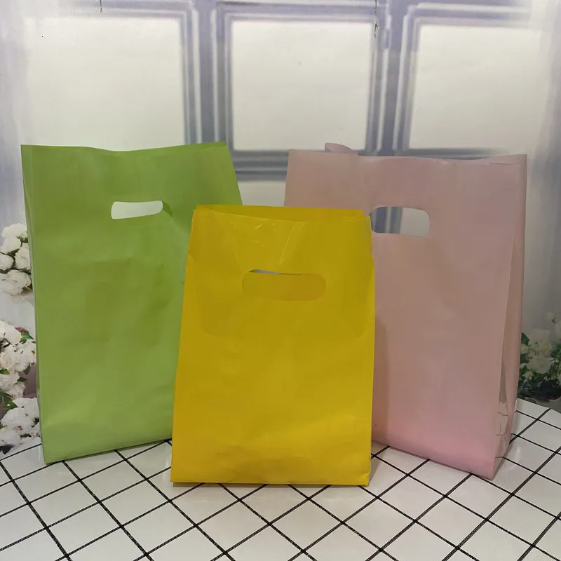 Envoltura De Regalo De Color Sólido: Bolsas De Regalo De Plástico