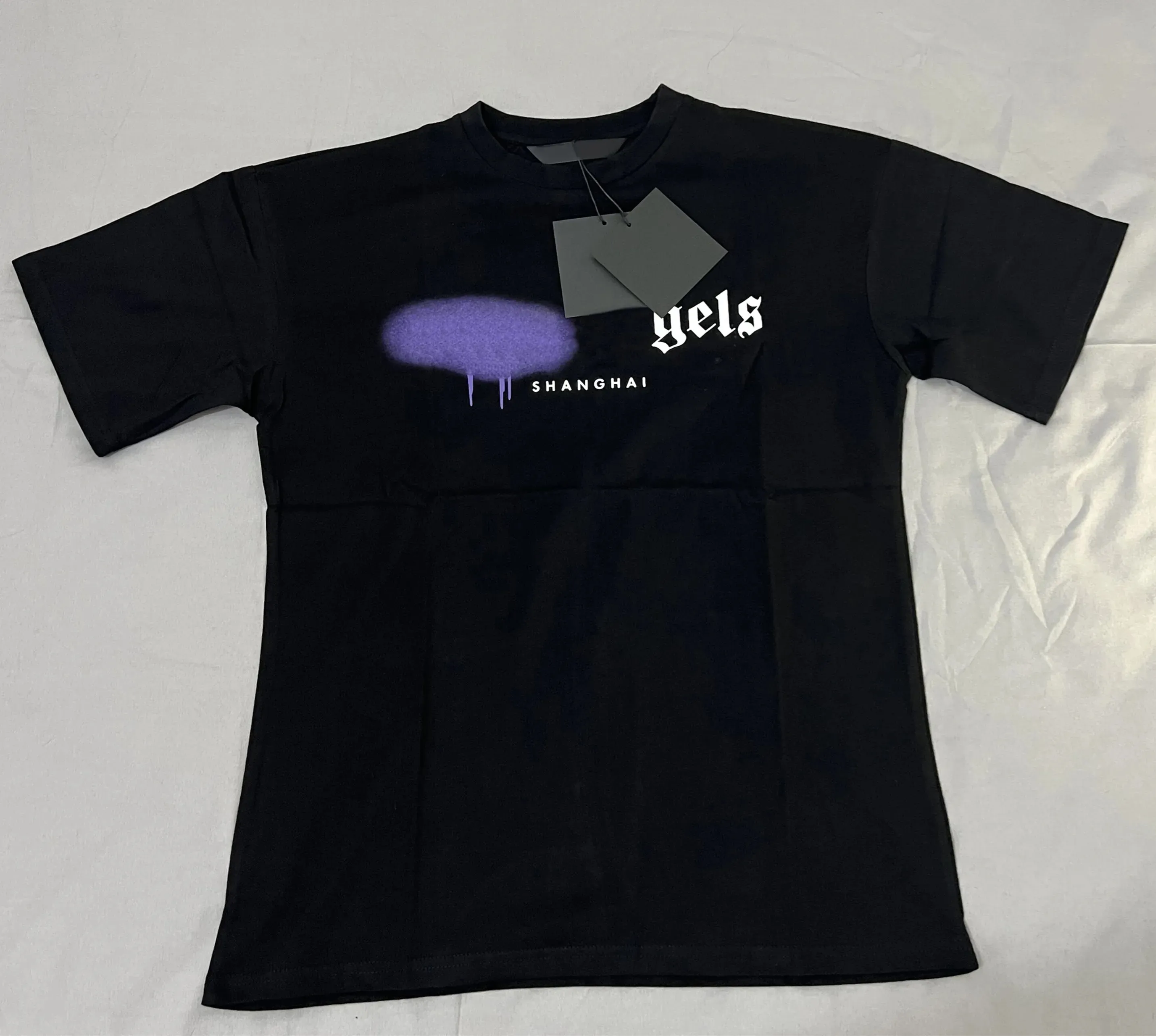 Summer Designer Mens Womens T Shirt Letter klatki piersiowej Laminowany druk Luksusowy rękaw Luksusowy High Street Lose Ogabersa T-shirt 100% czysta bawełna dla mężczyzn i kobiet