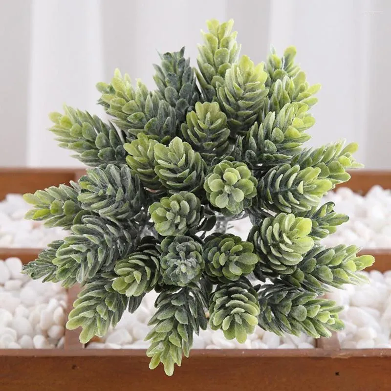 装飾的な花シミュレートされたパイナップルグラス1ブーケモダンリアルなプラスチック製の植物小道具リビングルーム用人工植物