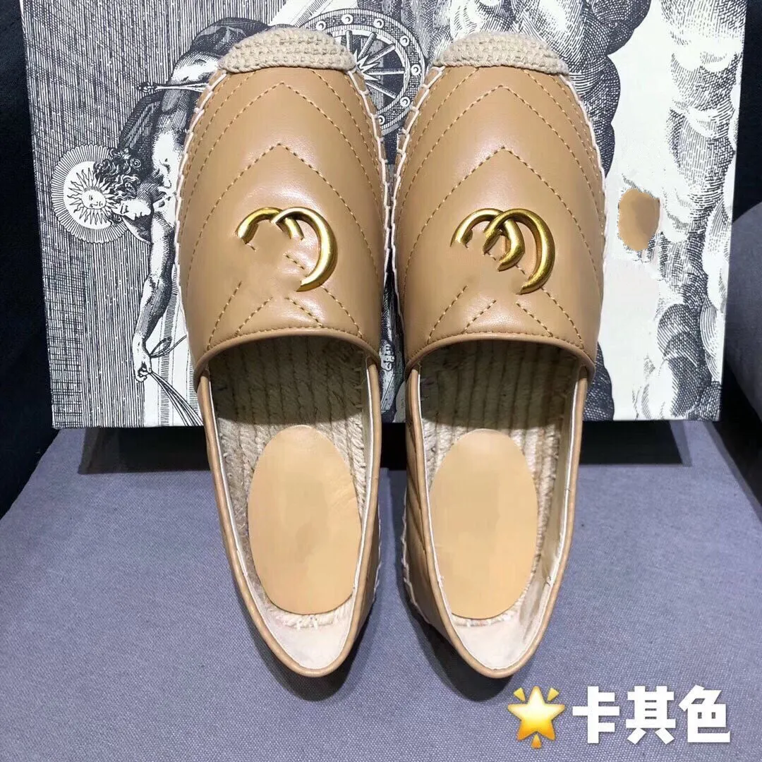 Nova marca de luxo Design de cabra Couro de Couro Saudável Clássico Classical Alta qualidade deslize em sapatos confortáveis ​​de pescadores planos mkjkmj000001