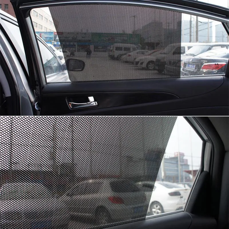 Car Sunshade DIY Curtain UV Protection Stickers Sunshades Mesh Electrostatic Side Window Auto Exterior Accessories