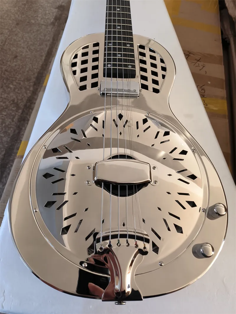 37 "Jonathan 16 Series Resonator Guitar Resophonic Guitars Metal Body Duolian GuiatrSdobra Rare-Guitar 1611ef