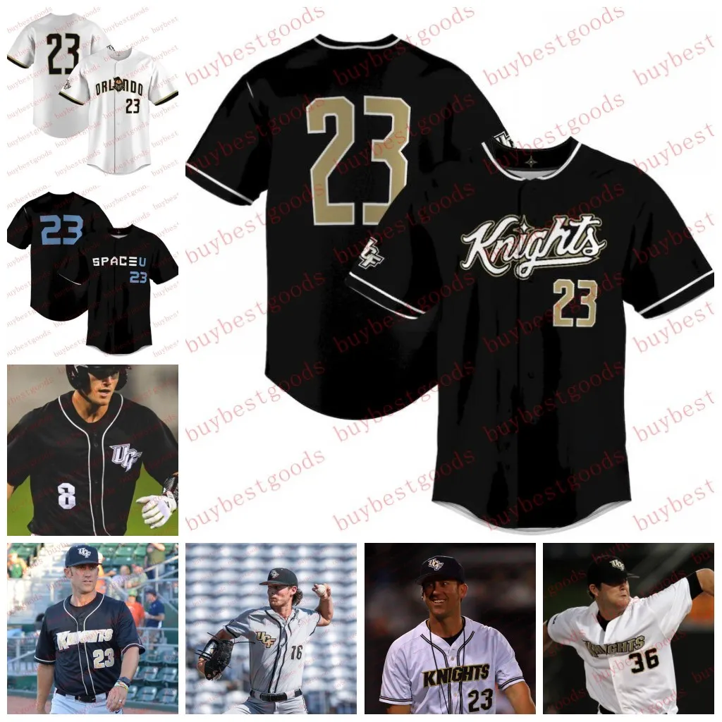 Stitched UCF Knights Baseball Jersey 27 Gephry Pena 40 Ben McCabe 3 Lex Boedicker 21 Noah Orlando 2 Michael Brooks Tom Josten Alex Freeland UCF Jerseys