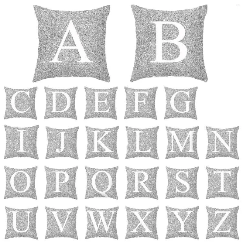 Kussen 45x45cm Letter Gedrukte kussensloop Bandafdekking Kantoor Kantjes Decoratieve kussens voor slaapkamer Home Decor