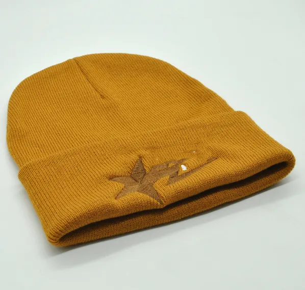 Cappello di lana americano Trendy Outdoor Casual Beanie Cappelli Hip Hop Uomo e donna Coppia lettere Ricamo Berretto lavorato a maglia Trendy