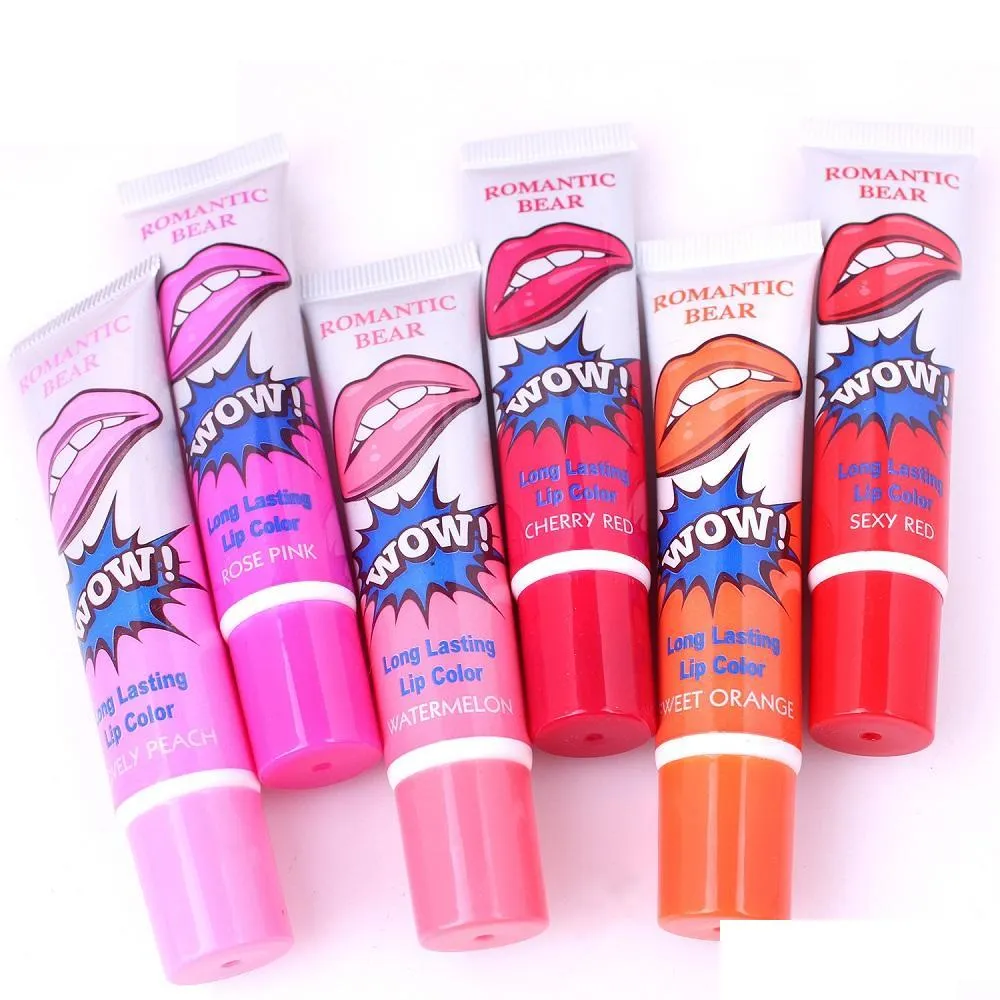 Lip Gloss Romantic Bear Women Make Up 12Ml Tint Wow Long Lasting Peel Off Lipstick Fl Lips Tatto Waterproof Drop Delivery Health Bea Dhc6M