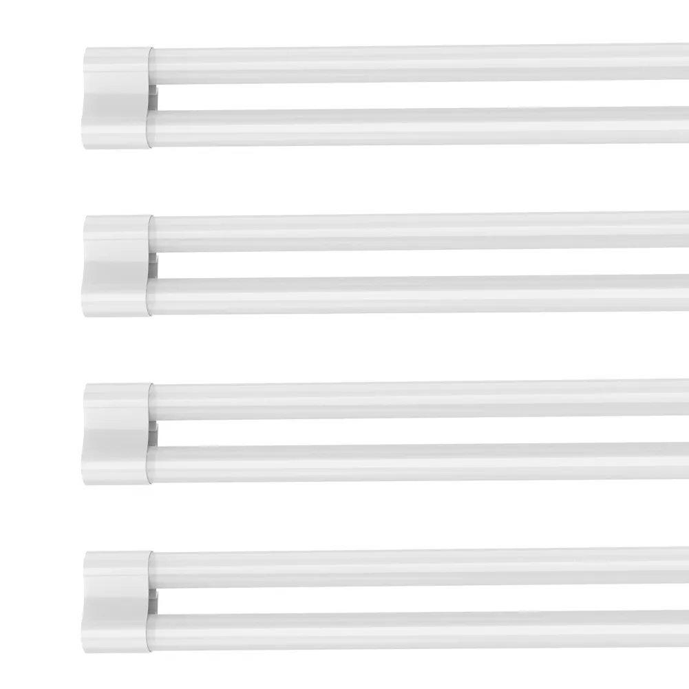 4ft shop lights 40W T8 LED Double Tube Lights hanging Fixture 6000K LED Shop Light Garage Plug-in airplane hangar house warhouse, workshop ceiling downlight frosted