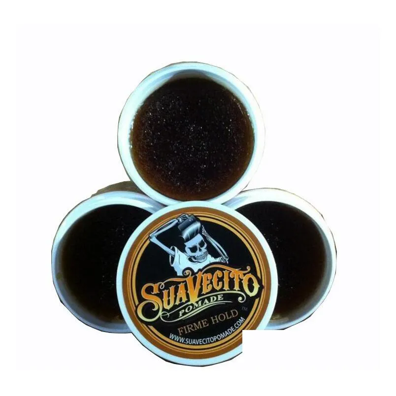 Pomades mumlar suavecito pomade saç jel tarzı firne güçlü tutma antik yolları geri yükleme büyük iskelet geri yağlı yağ balmumu dhs damla dhkdc