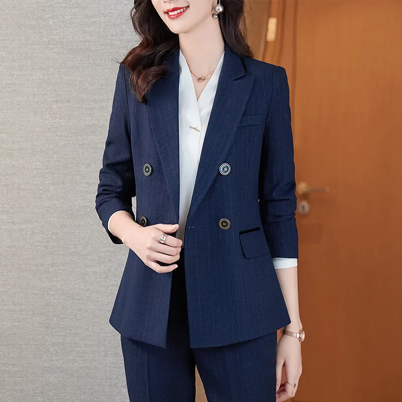 Completo Donna Due Pezzi - Blazer E Pantaloni Eleganti Con Cintura, Per Ufficio E Eventi! - Foto 12