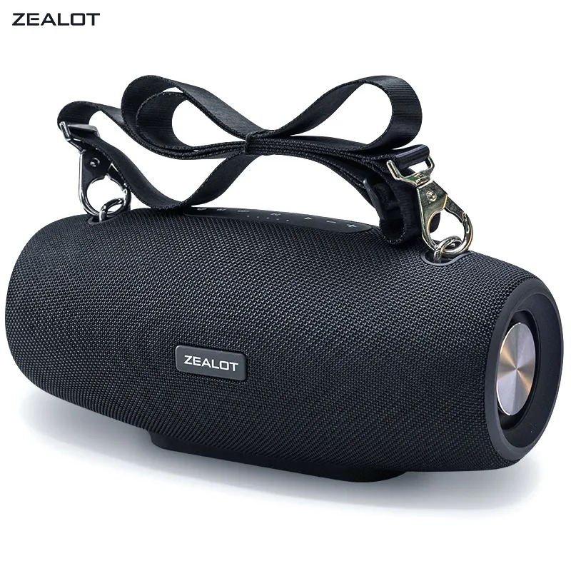 スピーカー・ウーファー ZEALOT Powerful Bass Party Speaker Portable wireless speaker with 4 subwoofers, powerful bass