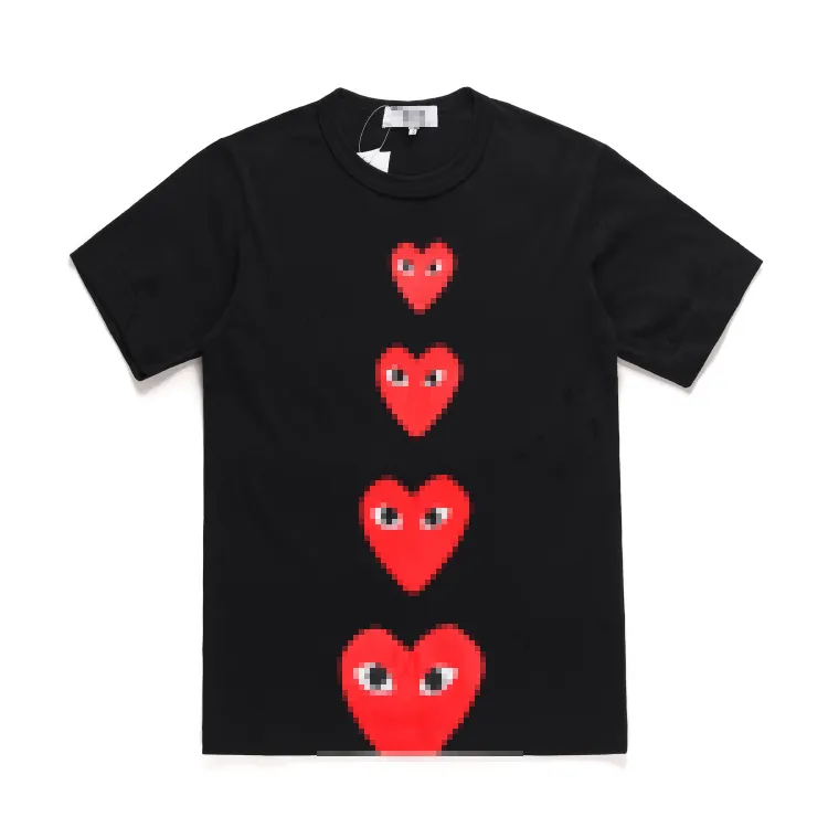 Men's Tshirts Designer Tee Com des Garcons CDG Play Tshirt Invader Artist Edition XL New