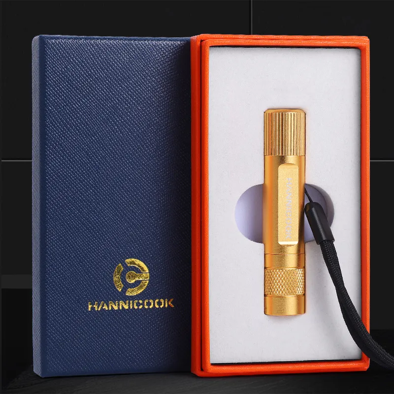 Cigare Borer Holder Ash Tout-en-un Portable Double jauge Sharp Borer Boîte de luxe Accessoires pour fumeurs