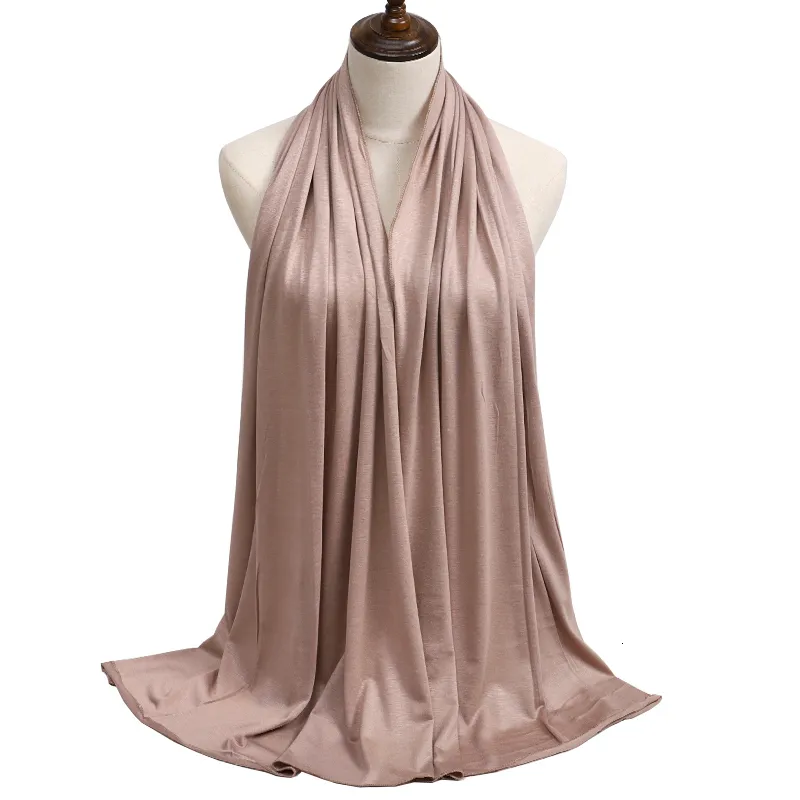 Hijab Long En Coton Modal Doux - Écharpe, Châle Ou Turban Pour Femme Musulmane