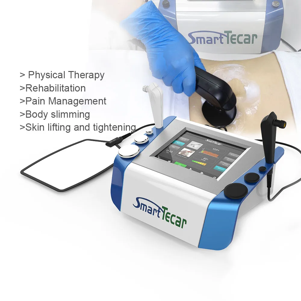 448KHz SMART TECAR CET RET HÄLSA GANDGETAR MINTIK RELIEF TECAR Fysioterapi Fysioterapi Diatermy Slimming Machine For Deep Blood Circulation Tecar Therapy